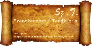 Szentkereszti Terézia névjegykártya